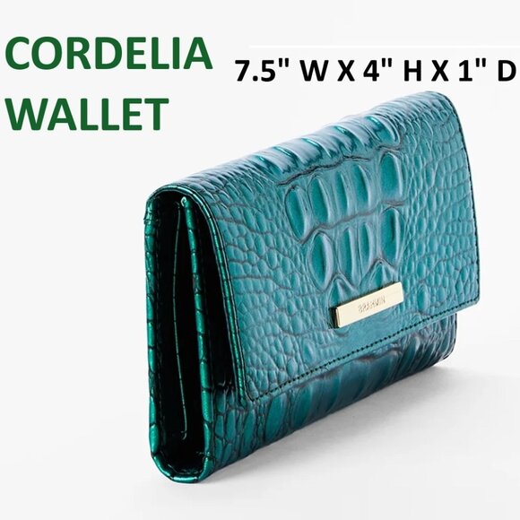 SET: ✅ Brahmin Mystic Green Set: Fiora Bag & Cordelia Wallet✨ NWT, COA & DUSTBAG - Picture 14 of 17